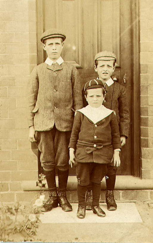 Three sons of Ezra and Sarah Gilbourne.