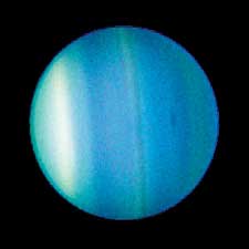 Photo of Uranus taken by the Hubble Space Telescope