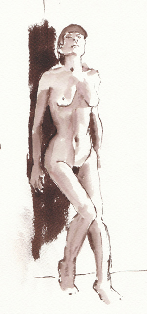  standing nude woman