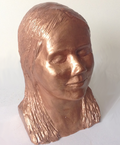 bronze finish polymer plaster cast portrait 