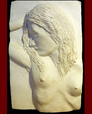relief young woman./