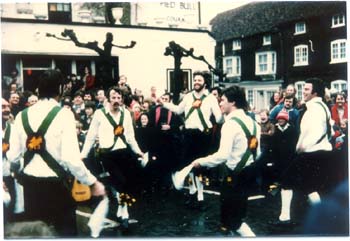 dancing at the Pied Bull in 1977