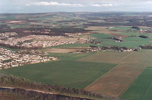RAF Forres 1997, view towards the former techical area.