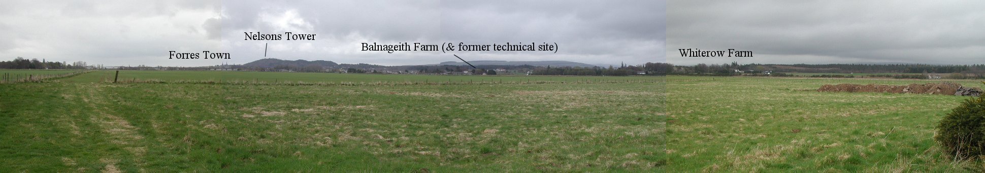 View of the Former Airfield from the north west corner, looking south east.