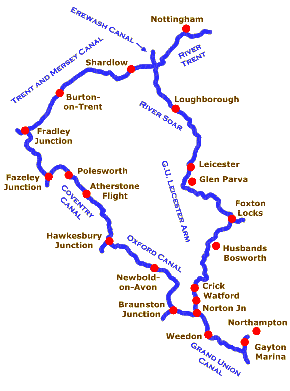 Map of the holiday