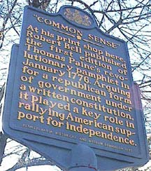 historic marker in Philadelphia