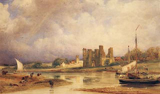 Torksey Castle, Lincolnshire by Peter de Wint, c 1835