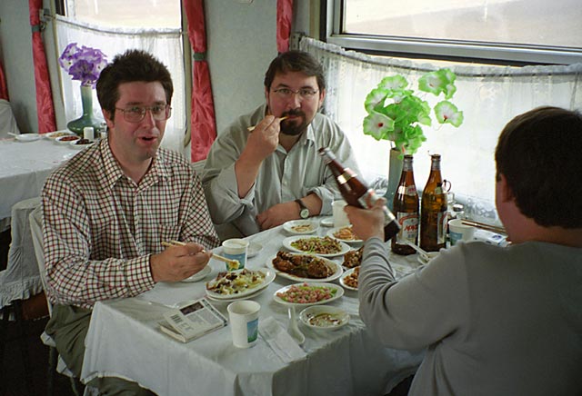 Meal on Chinese train